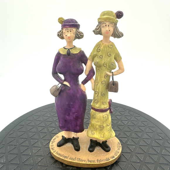 Sandy Gervais Statue If We Live to Be a Hundred & 3 Best Friends We Will Be - Picture 1 of 8